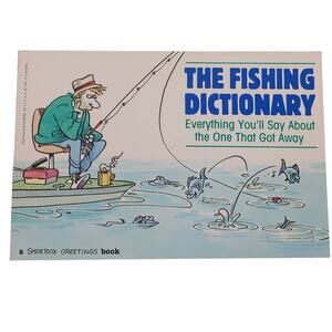 The Fishing Dictionary Humor Comedy Gift Paperback Book Hallmark Shoebox USED